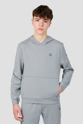 Boys Zenith Hood - Platinum Grey Marl