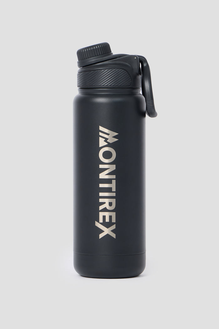 Large Mono Steel Metal Bottle - Black