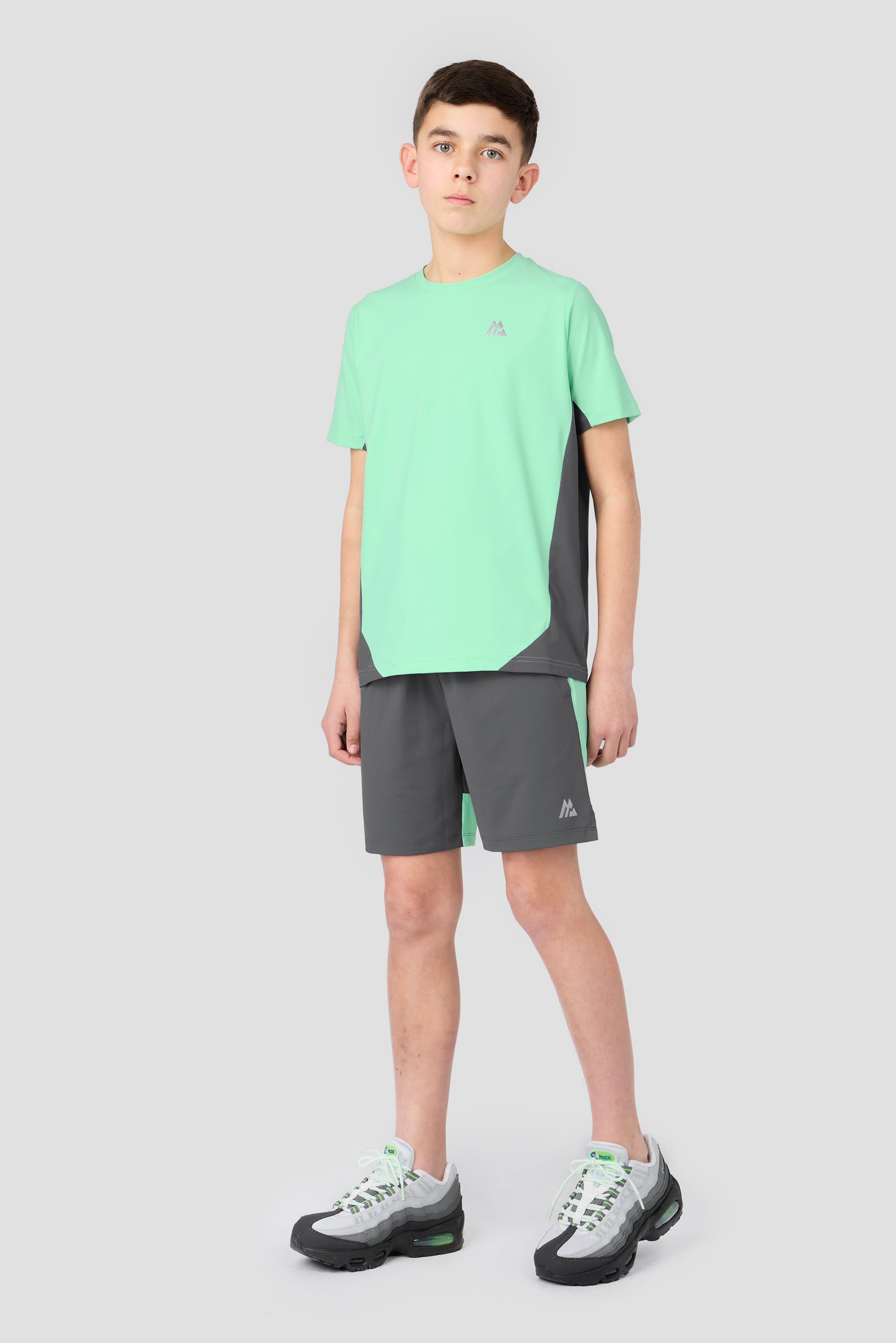 Boys Astro Short - Slate Grey/Duck Egg