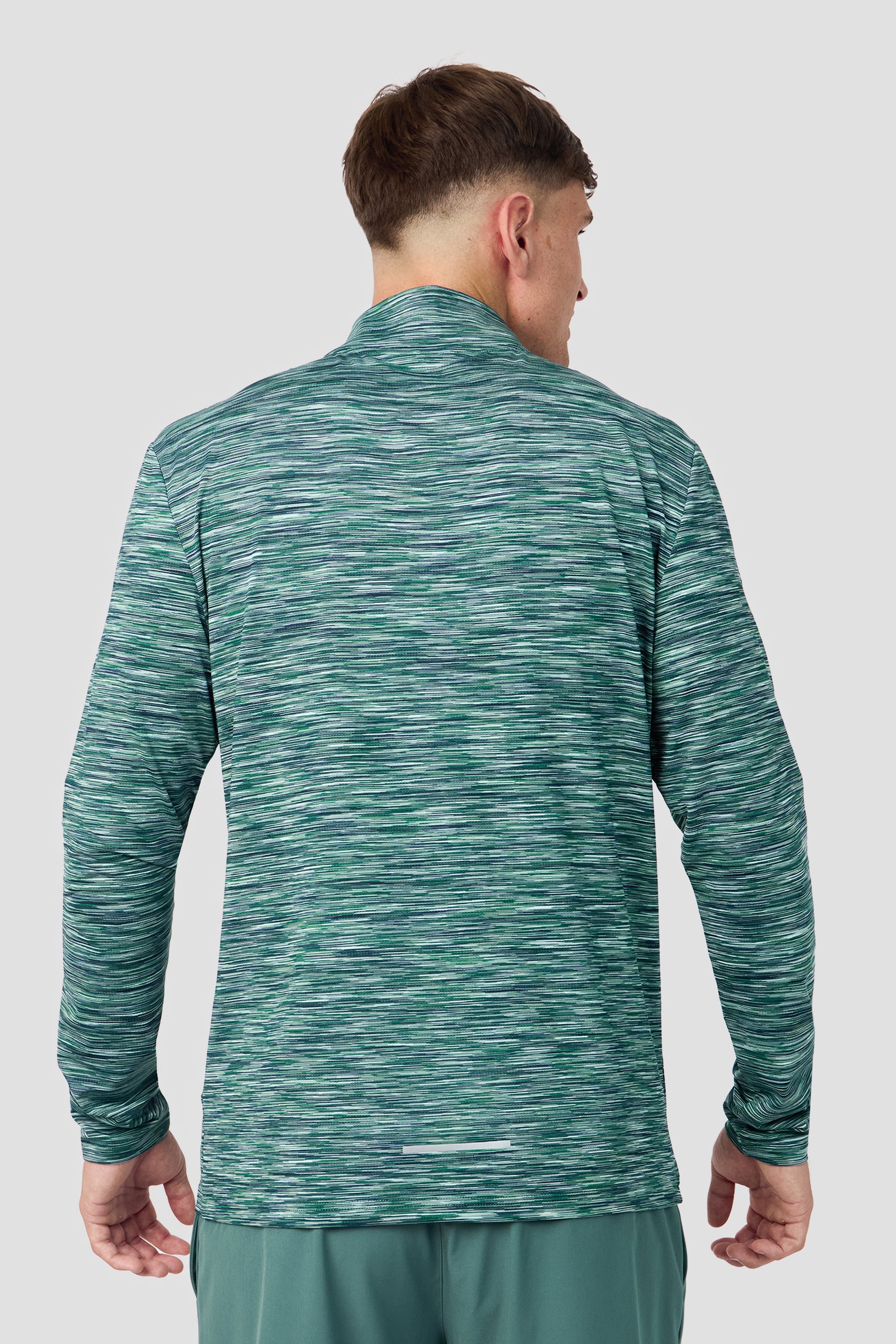 Trail 1/4 Zip - Green/Blue