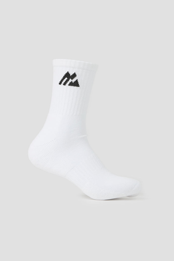 Crew Sock 3 Pack - White
