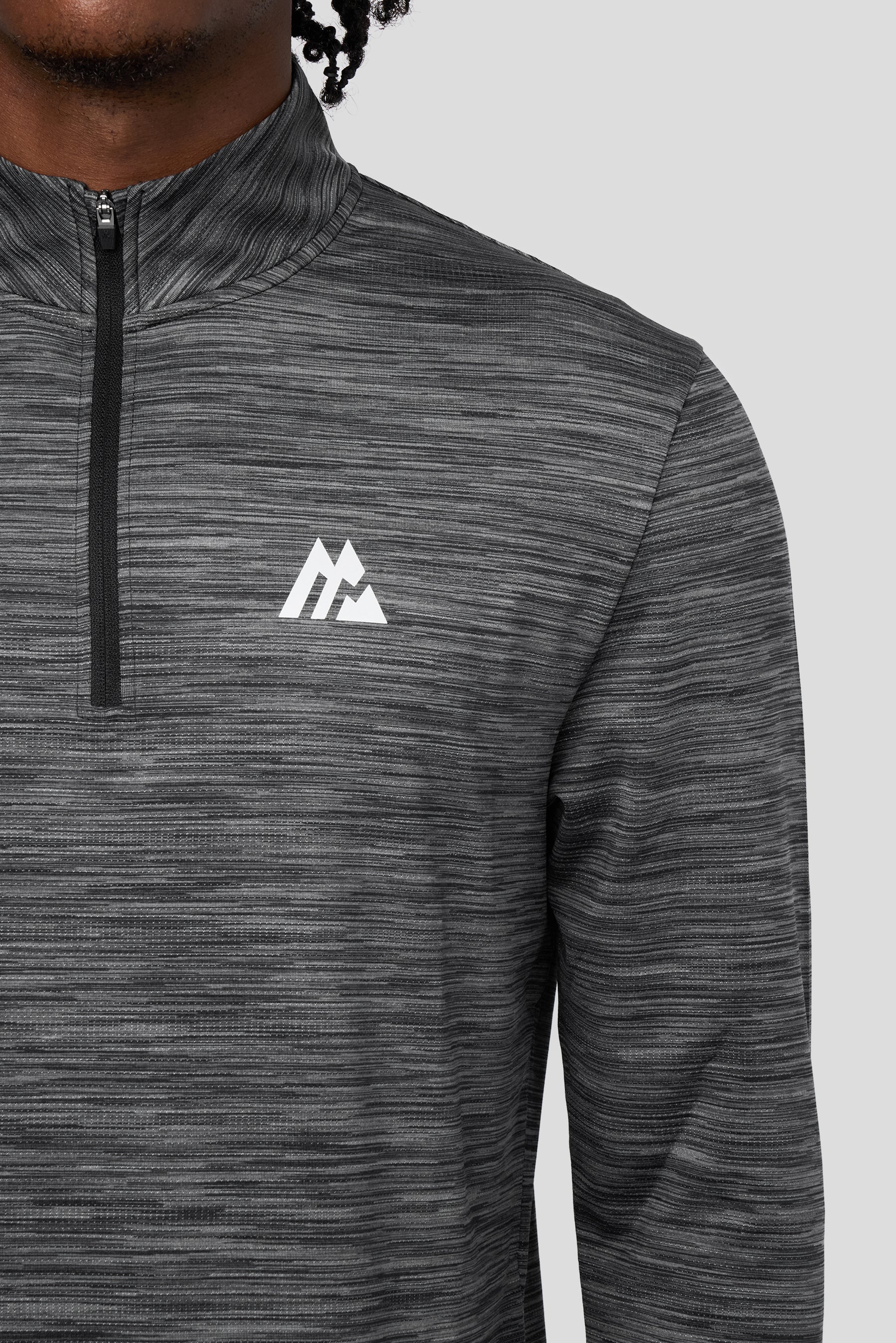 Trail 1/4 Zip - Black/Grey
