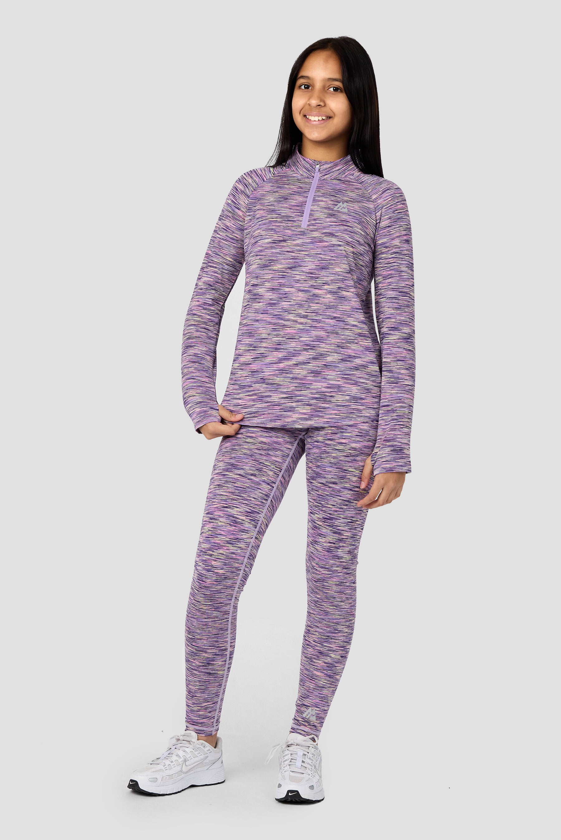 Girls Trail 2.0 1/4 Zip - Purple/Citrus