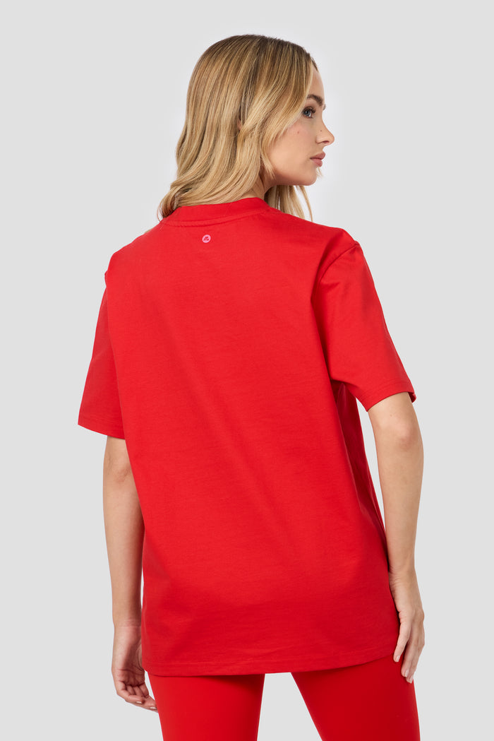 Athleisure Club T-Shirt - Poppy Red