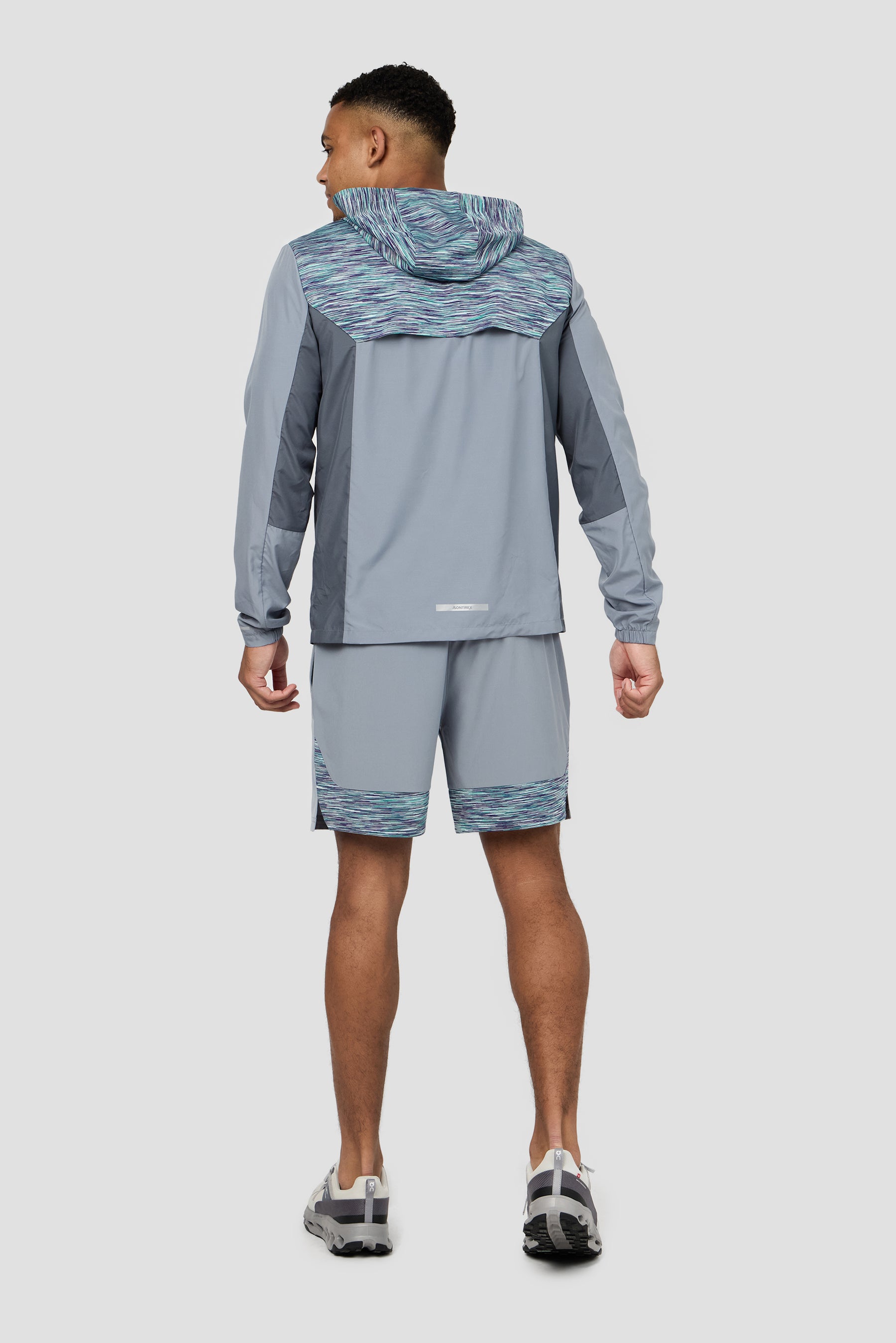 Trail Panel Short - Grey/Green/Purple