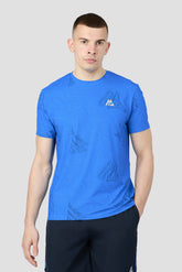 Geo M Print T-Shirt - Celestial Blue/Midnight Blue