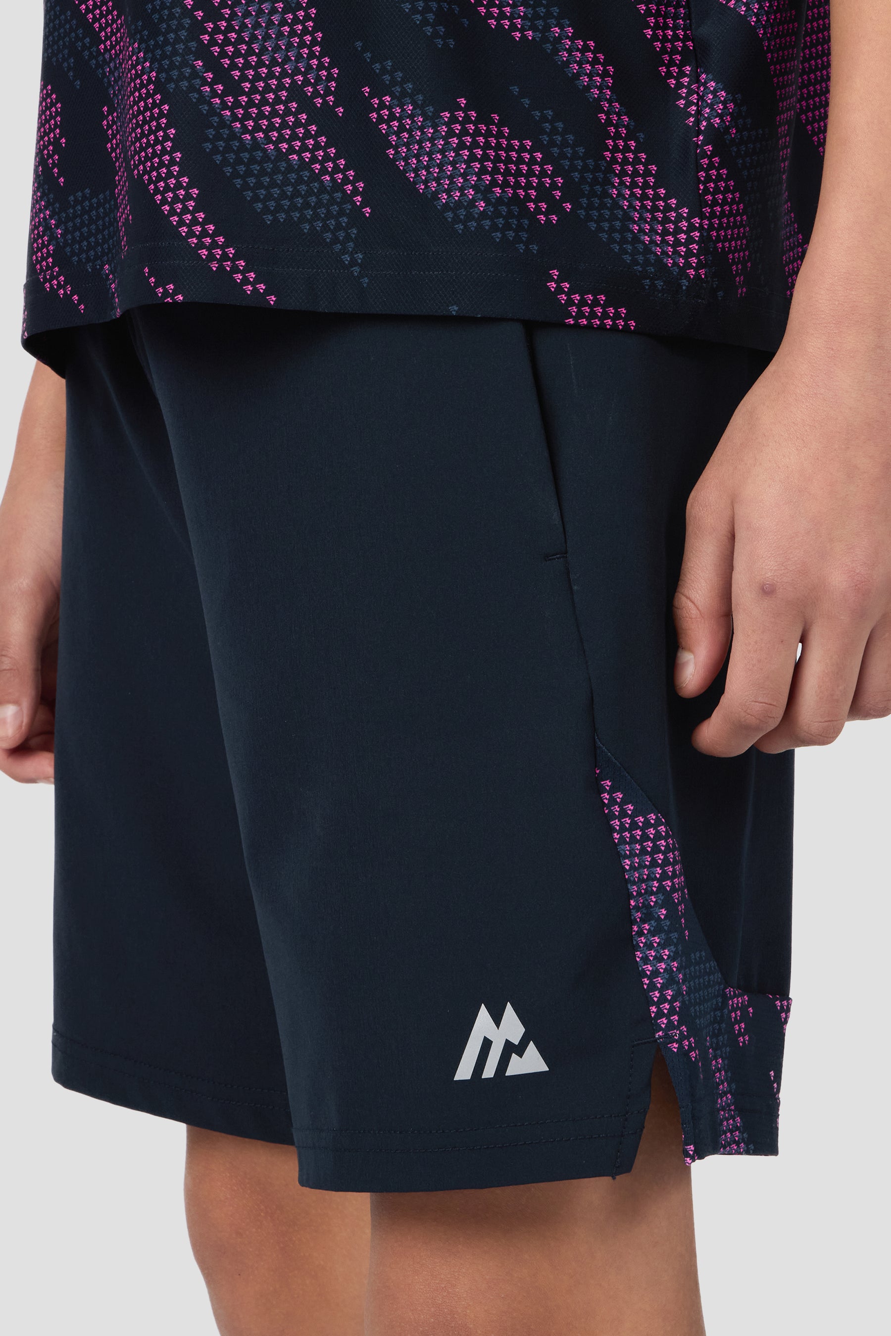 Boys Thera Short - Navy Void/Greyed Indigo/Knockout Pink