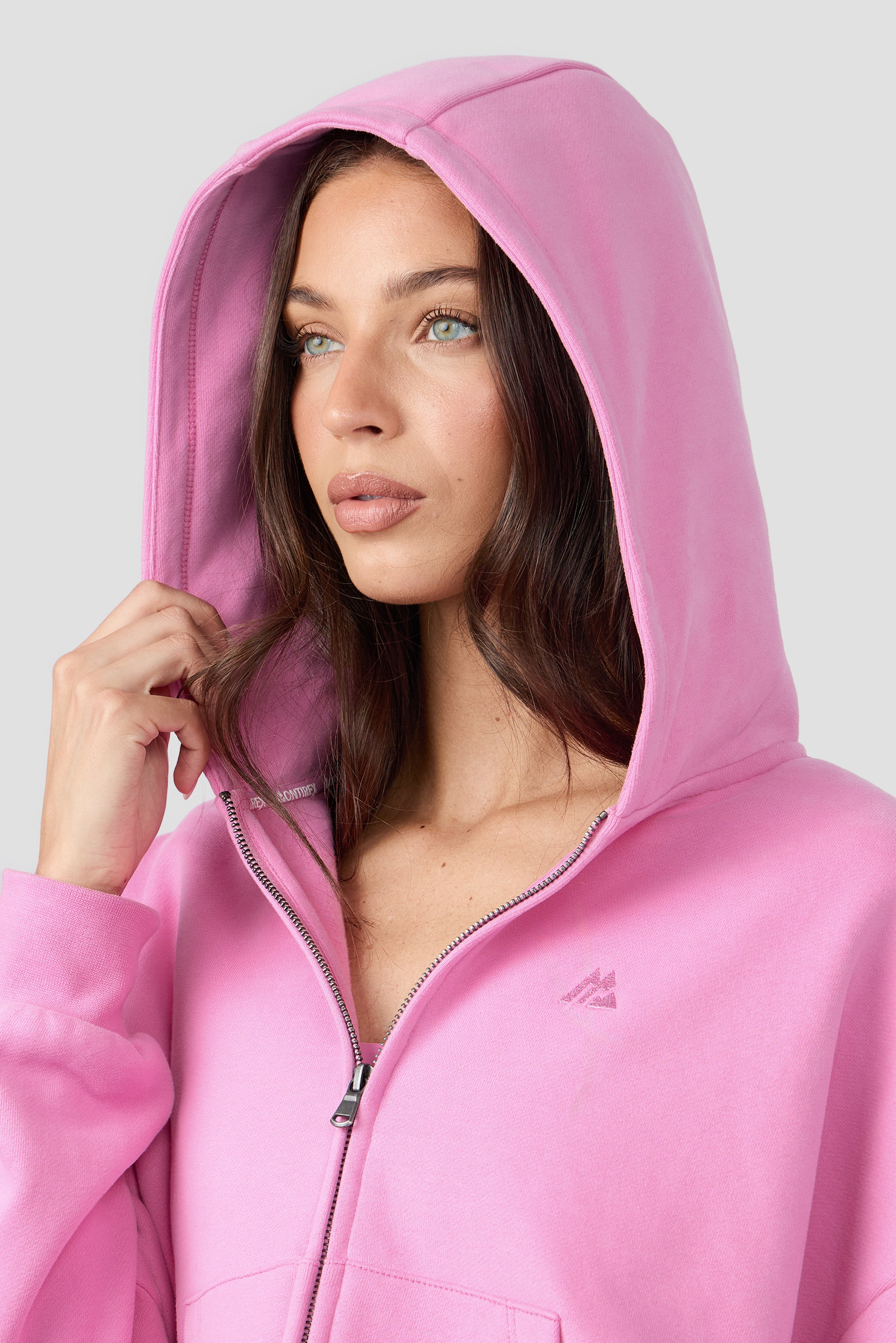 Form Full Zip Hood Sugar Pink | Montirex Sportswear Gymwear