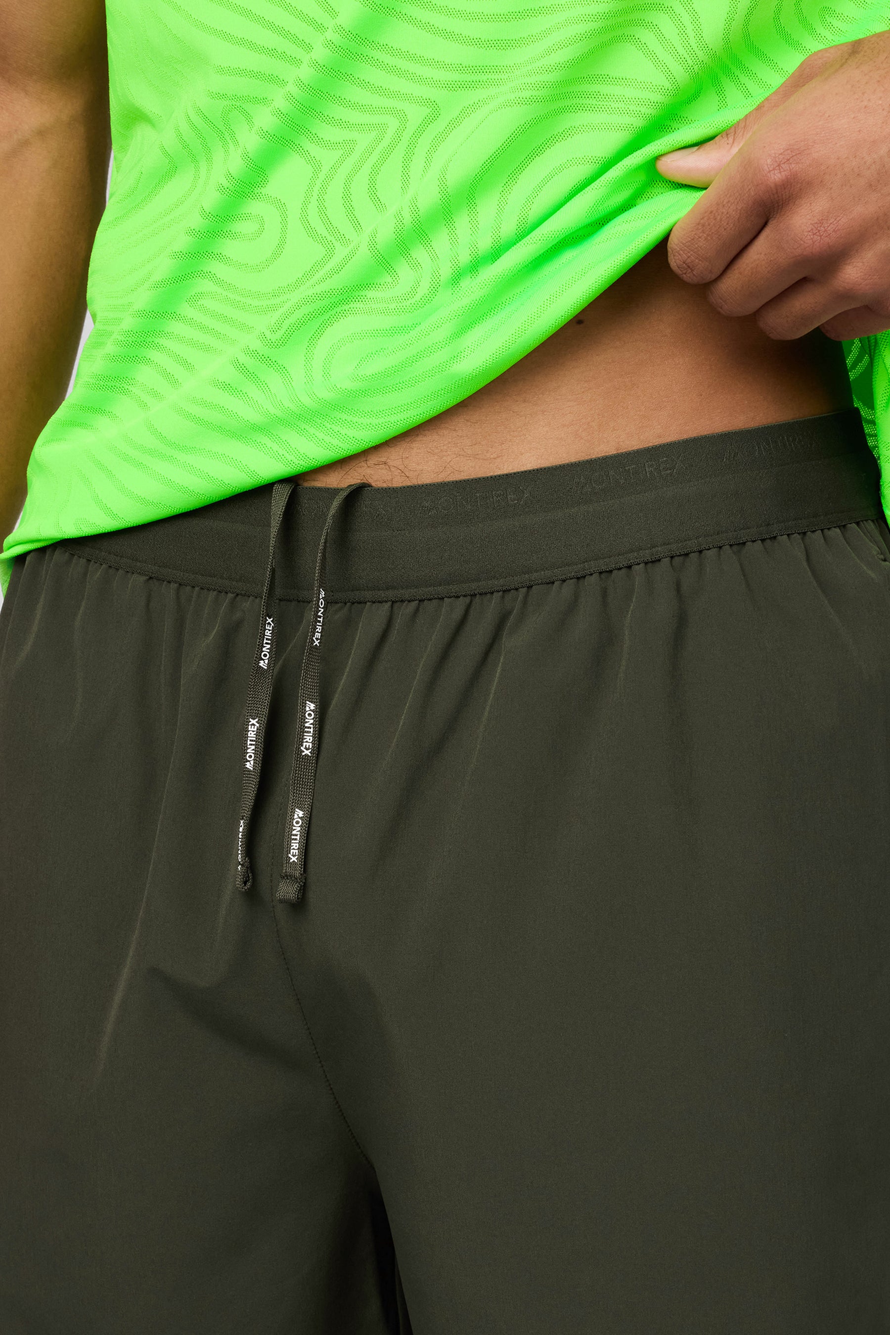 Tide Short - Elm/Neon Green