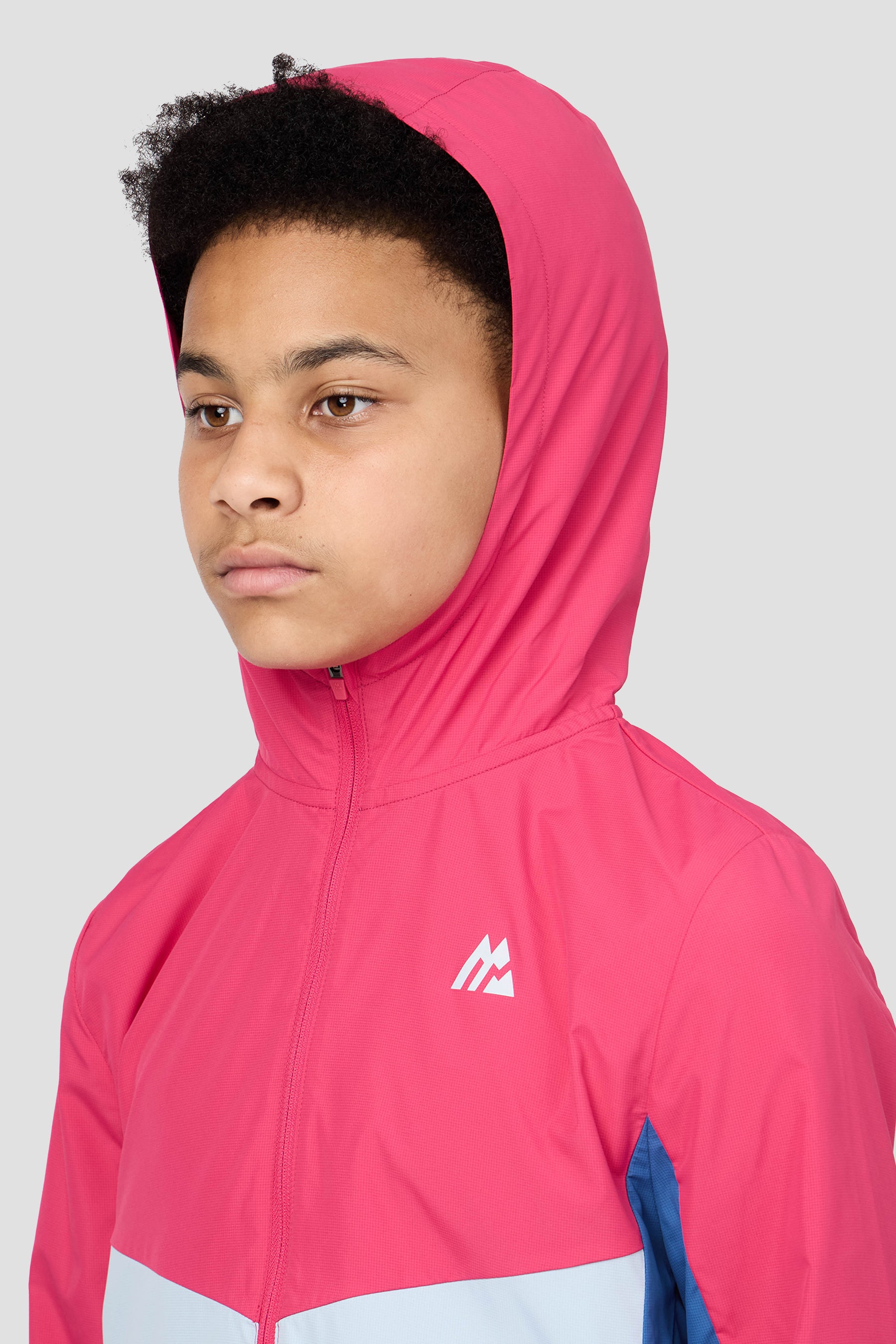 Boys Spectra Windbreaker - Cerise/Summer Mist/Charcoal Blue