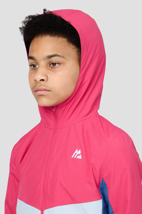 Boys Spectra Windbreaker - Cerise/Summer Mist/Charcoal Blue