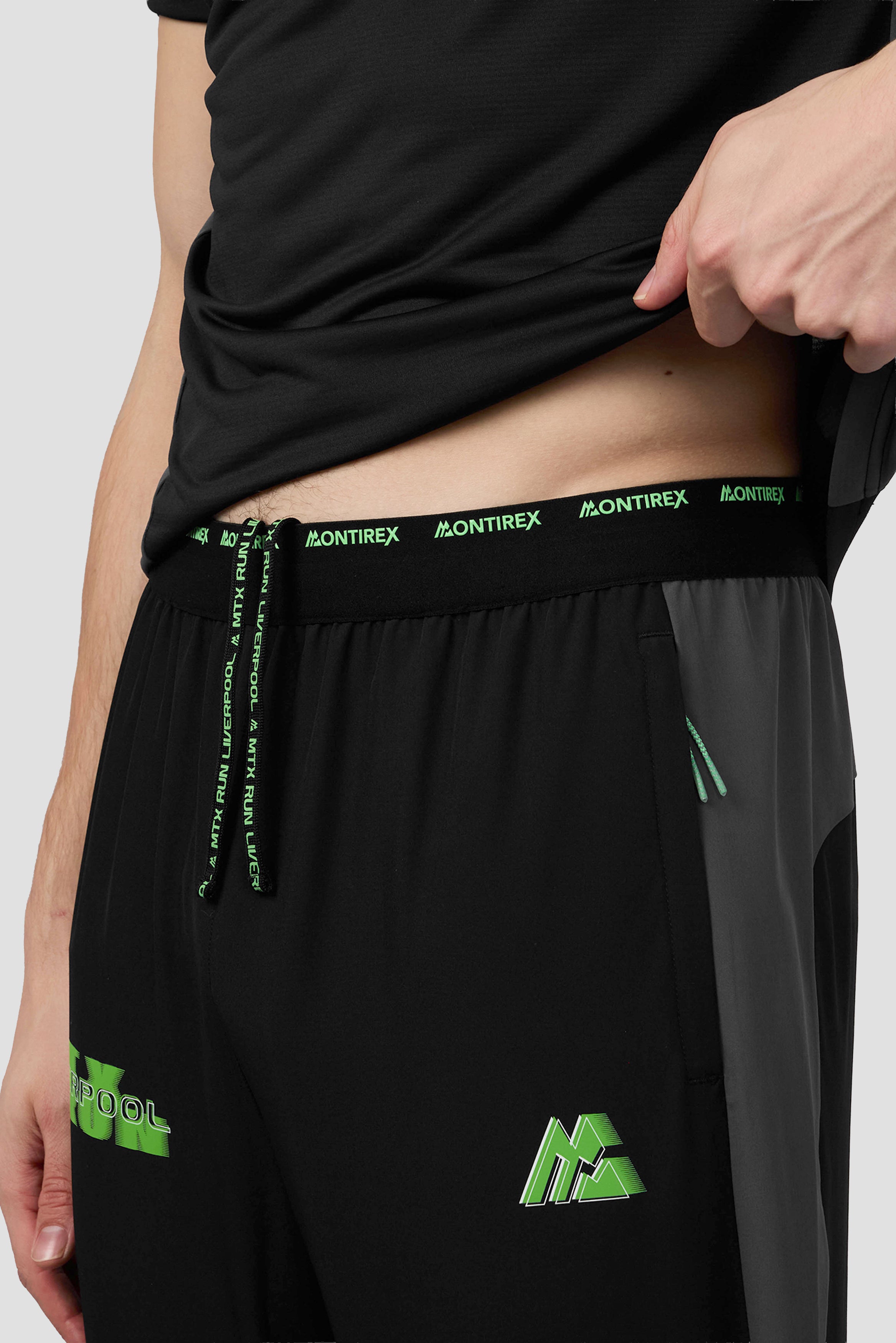 Montirex MTX Run City Liverpool Pant - Black Gymwear Sportswear