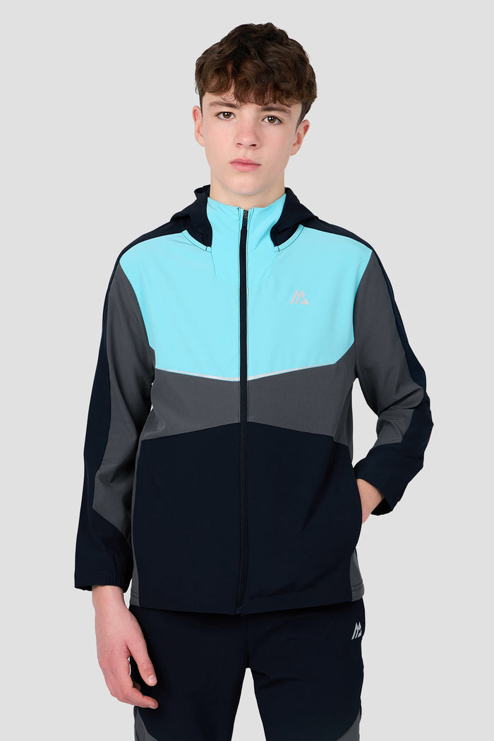 Boys Cerberus Jacket - Navy Void/Neon Sky/Slate Grey