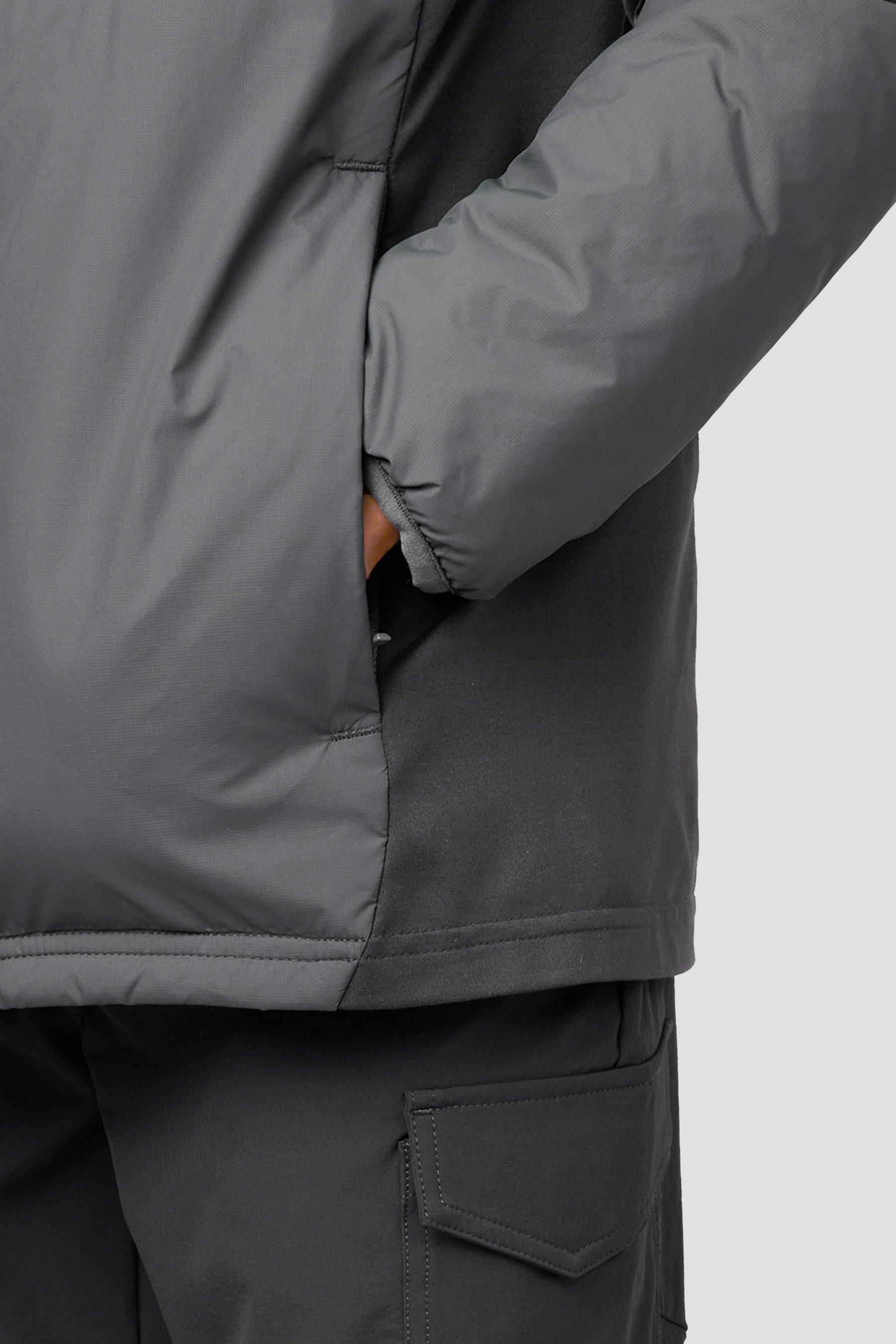 Boys Cache Jacket - Cement Grey/Asphalt