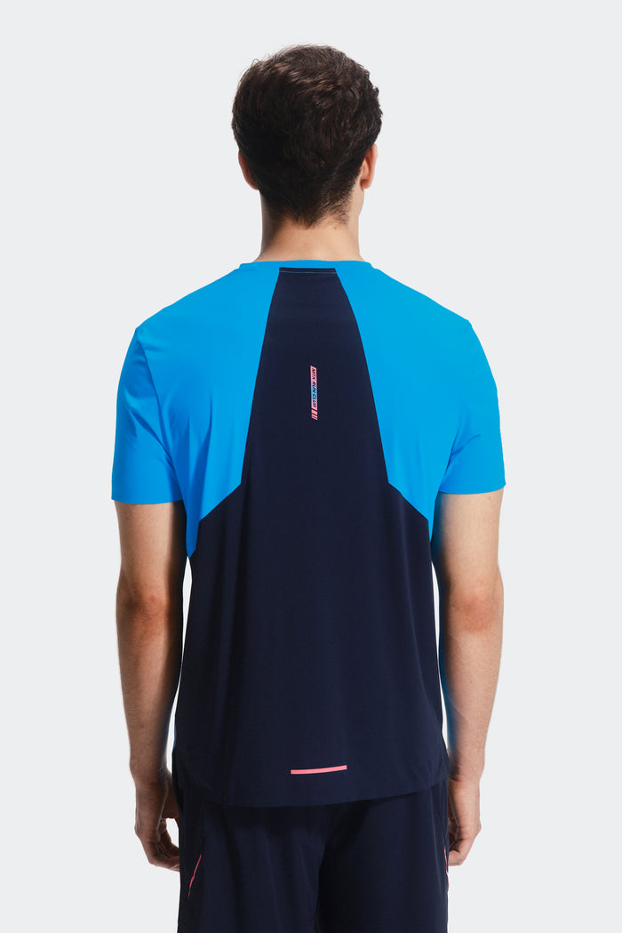 MTX Run Vertex T-Shirt - Maya Blue/Midnight Blue