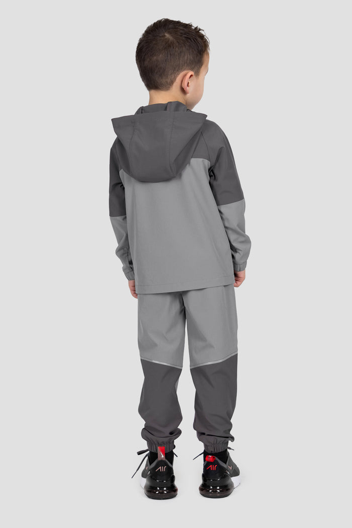 Infants Trek Woven Jacket/Pants Set - Cement Grey/Platinum Grey