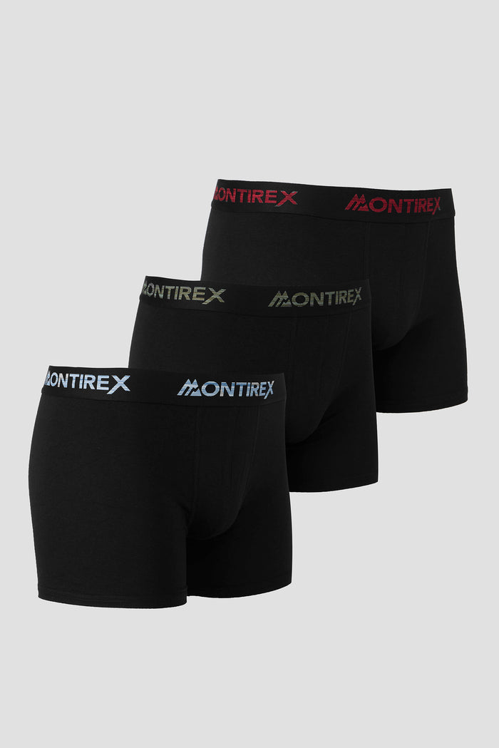 3 Multi Pack Trail Boxer - Black/Ascension/Elm/Charcoal Blue