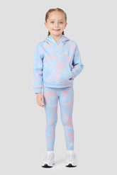 Infant Girls Swirl Hood/Legging - Misty Blue/Ballet