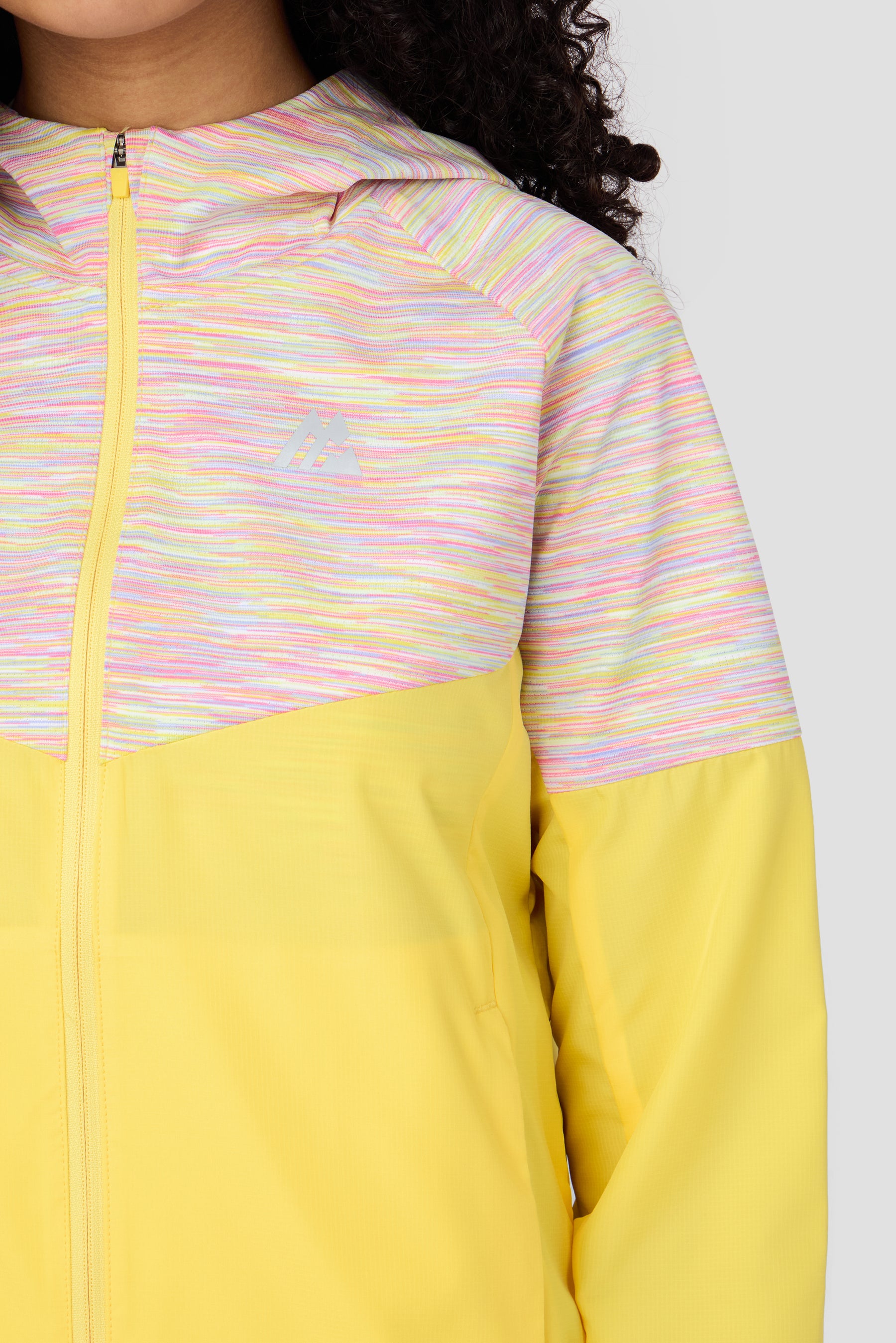 Girls Trail Windbreaker - Yellow/Lilac/Pink
