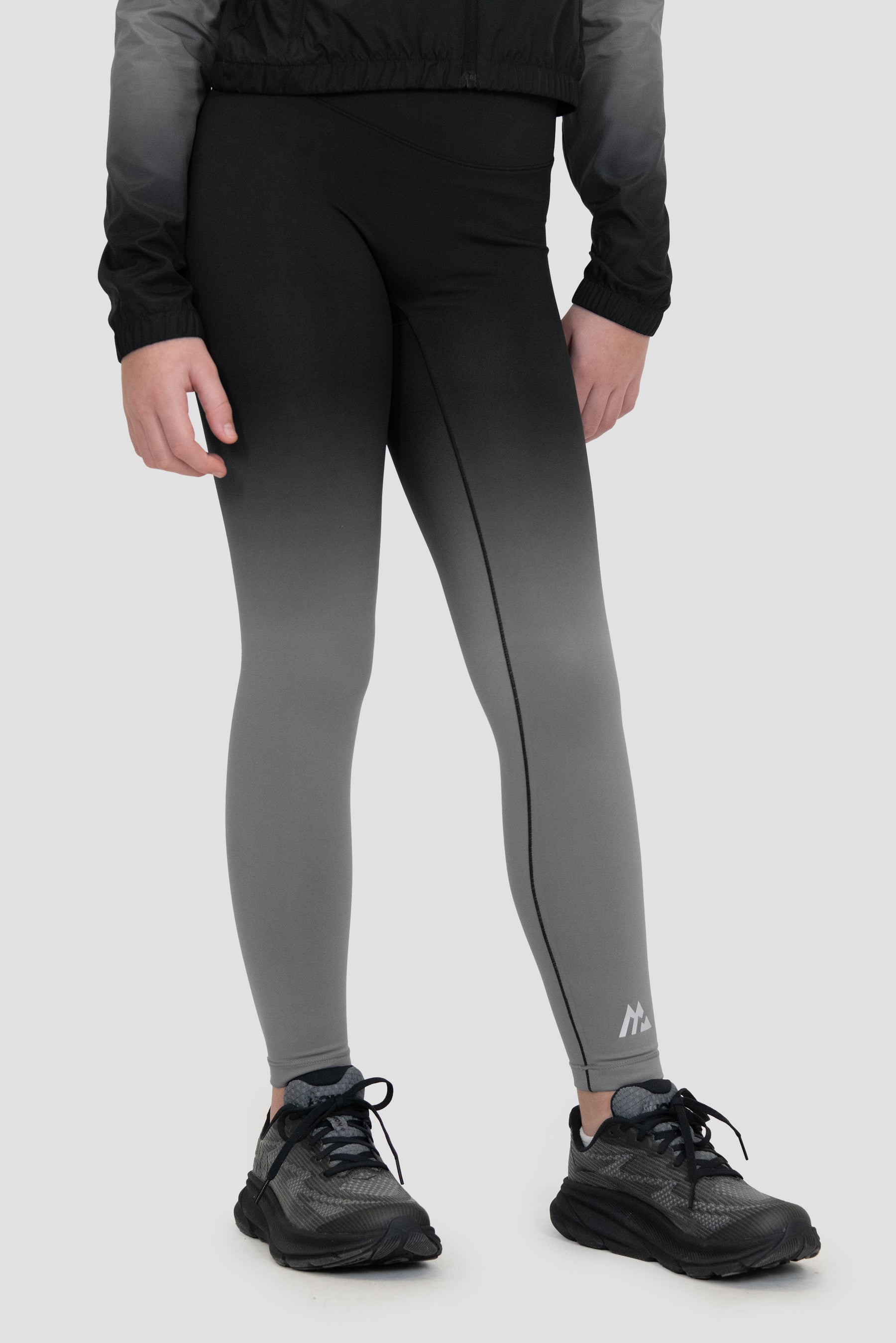 Girls Glow Legging - Black/Winter Sky 