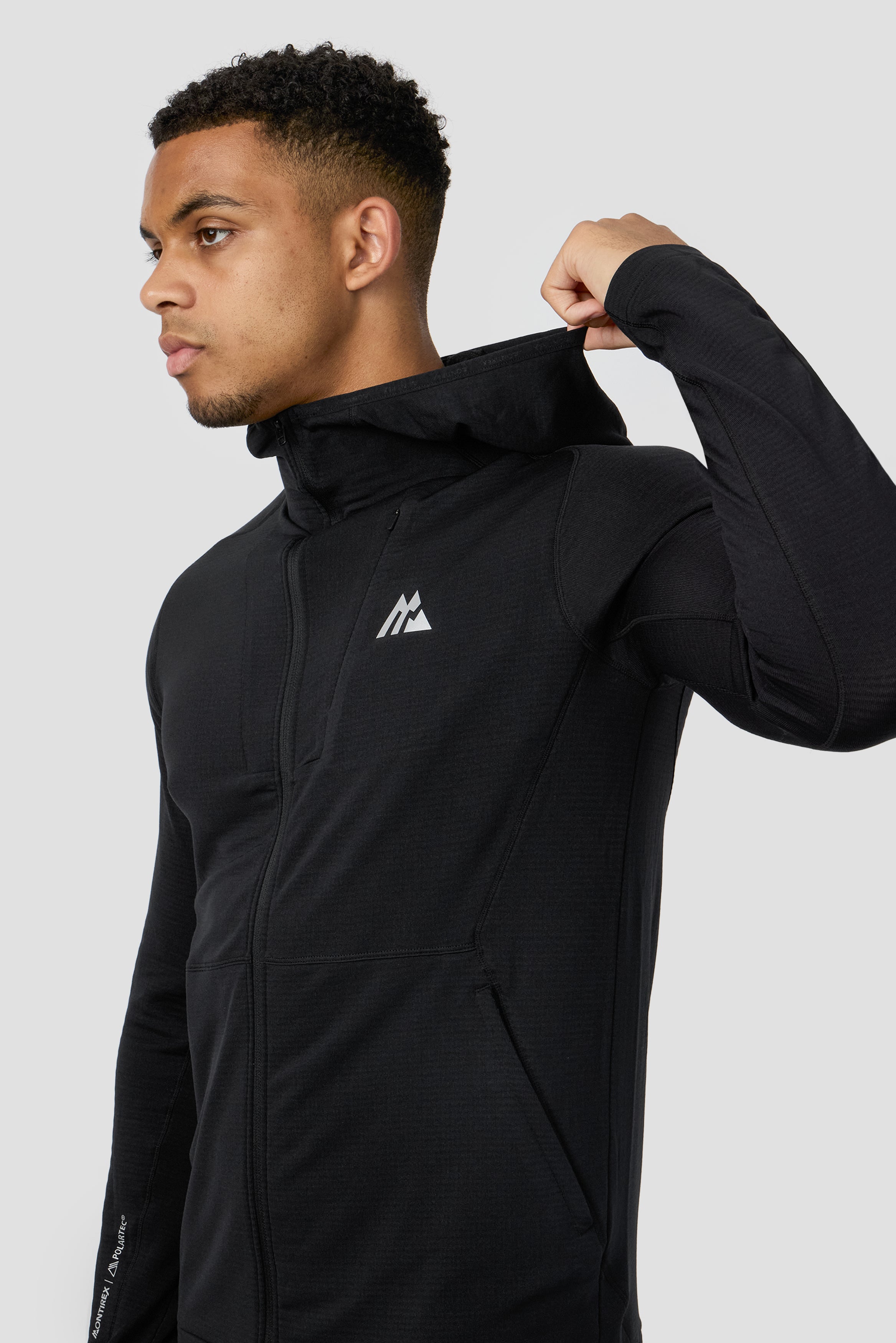 Pinnacle Hood Black by Montirex | Gymwear & Sportswear Top