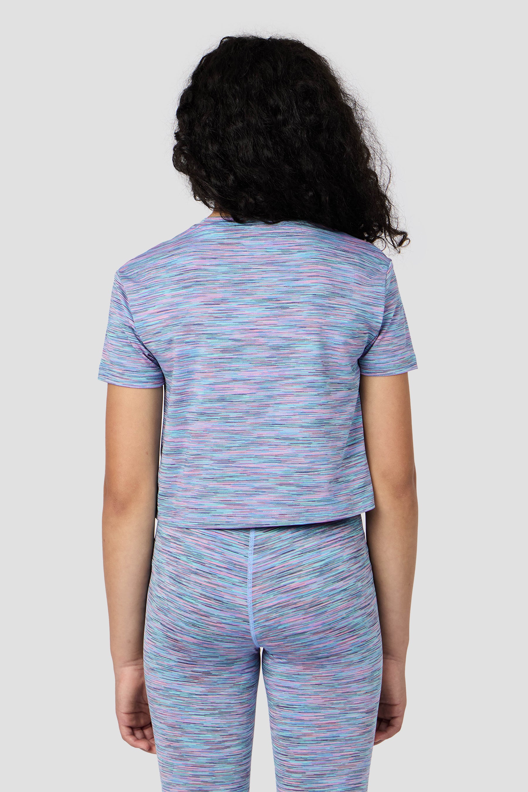 Girls Trail Box T-Shirt - Blue/Lilac Multi