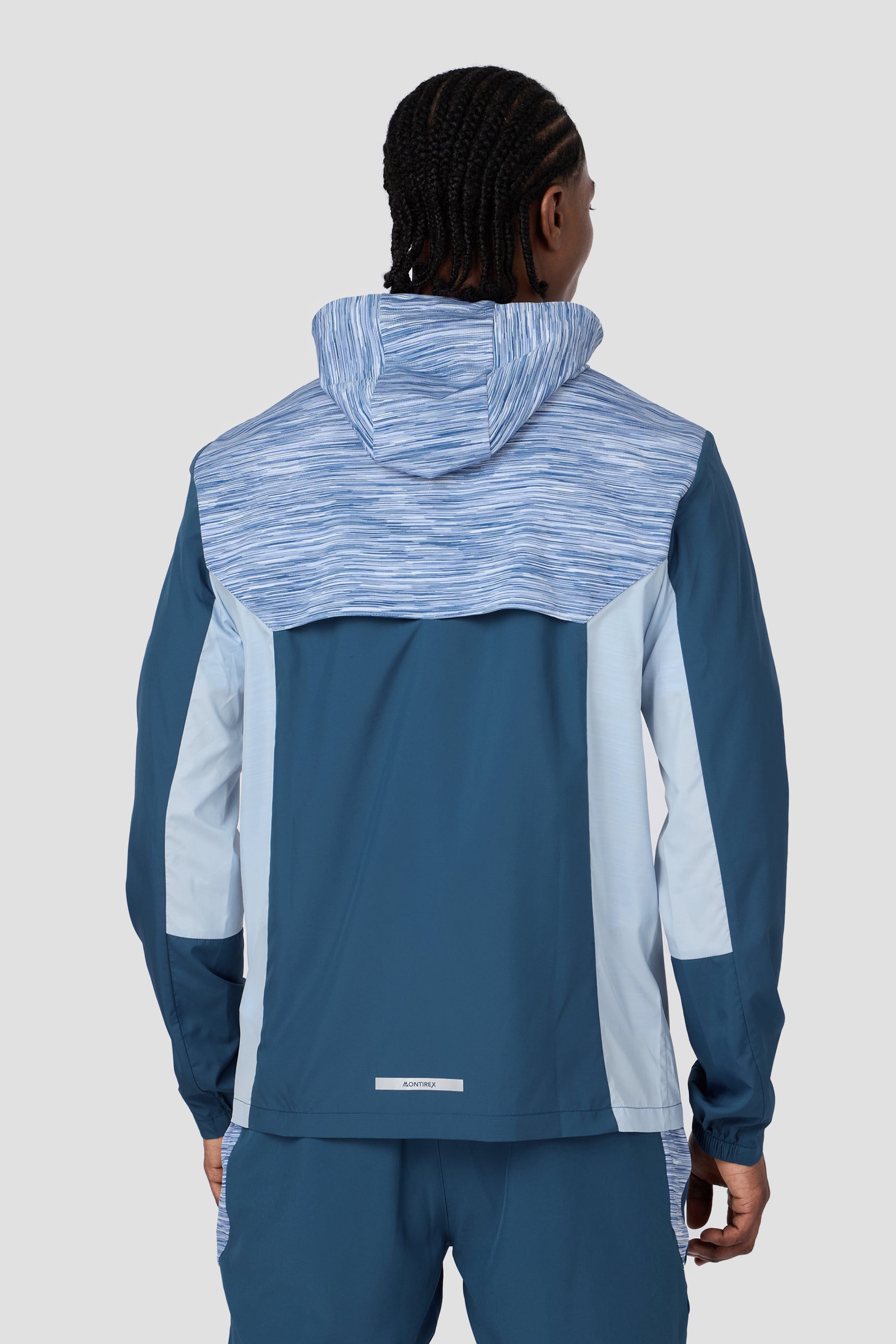 Trail Windbreaker - Blue/Light Blue Multi