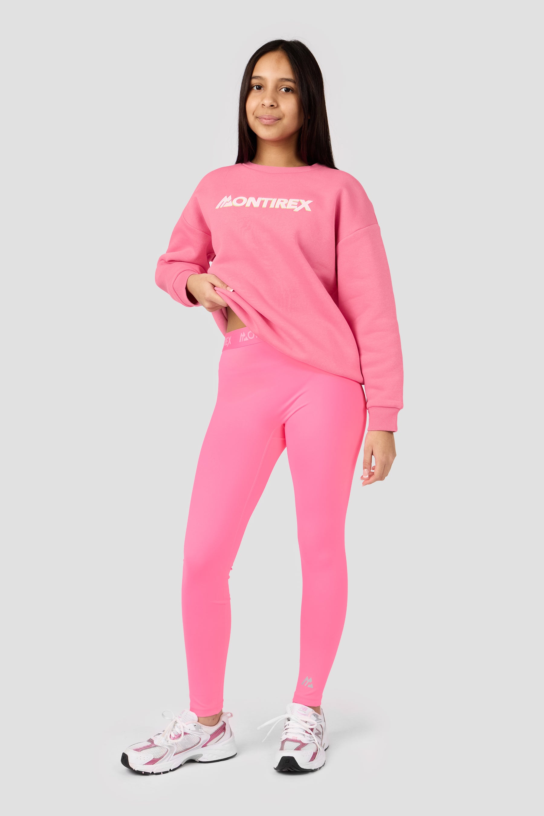 Girls Leap Sweatshirt - Pink Blossom