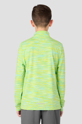 Boys Trail 1/4 Zip - Yellow/Blue/White