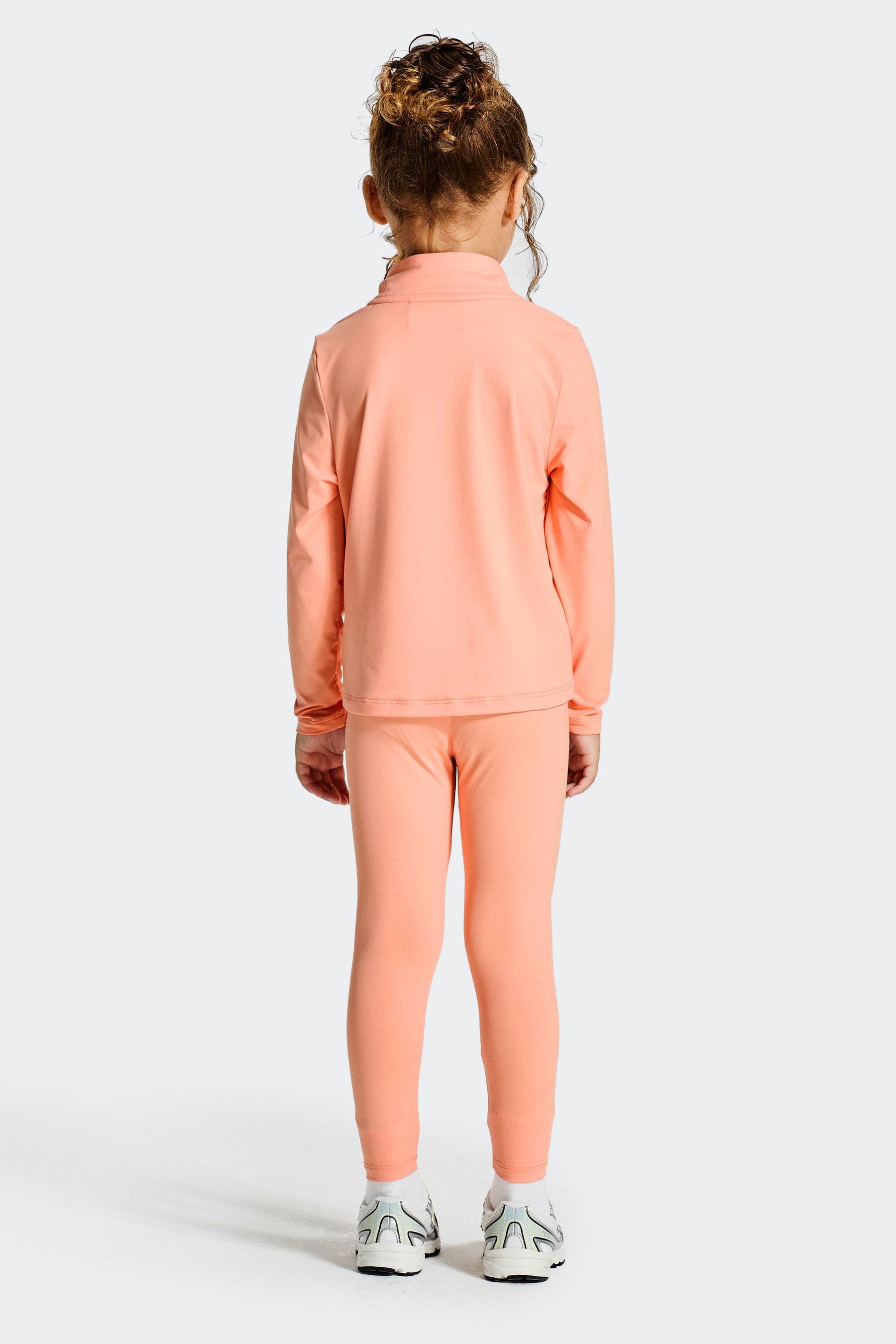Infant Girls Bounce 1/4 Zip/Legging Set - Peach Punch