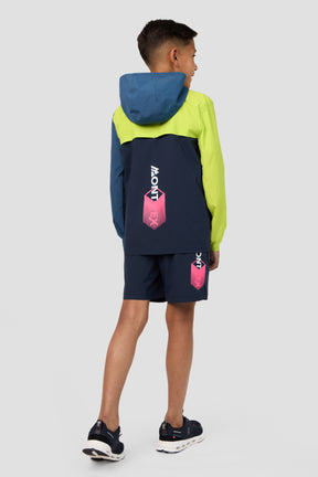 Boys MTX Run Jacket - Midnight Blue/Naval/Hazard