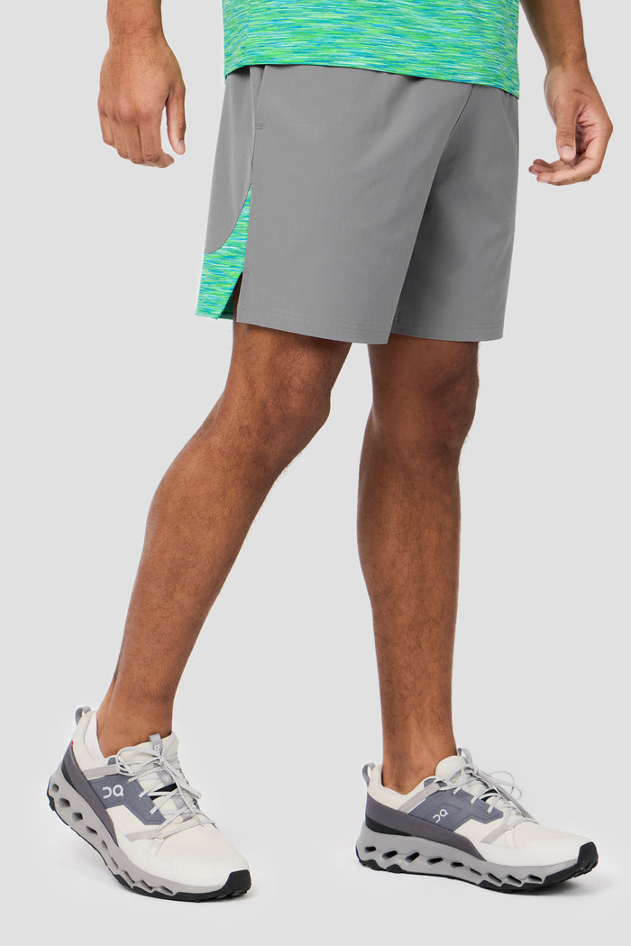Trail Panel Short - Grey/Blue/Green Multi