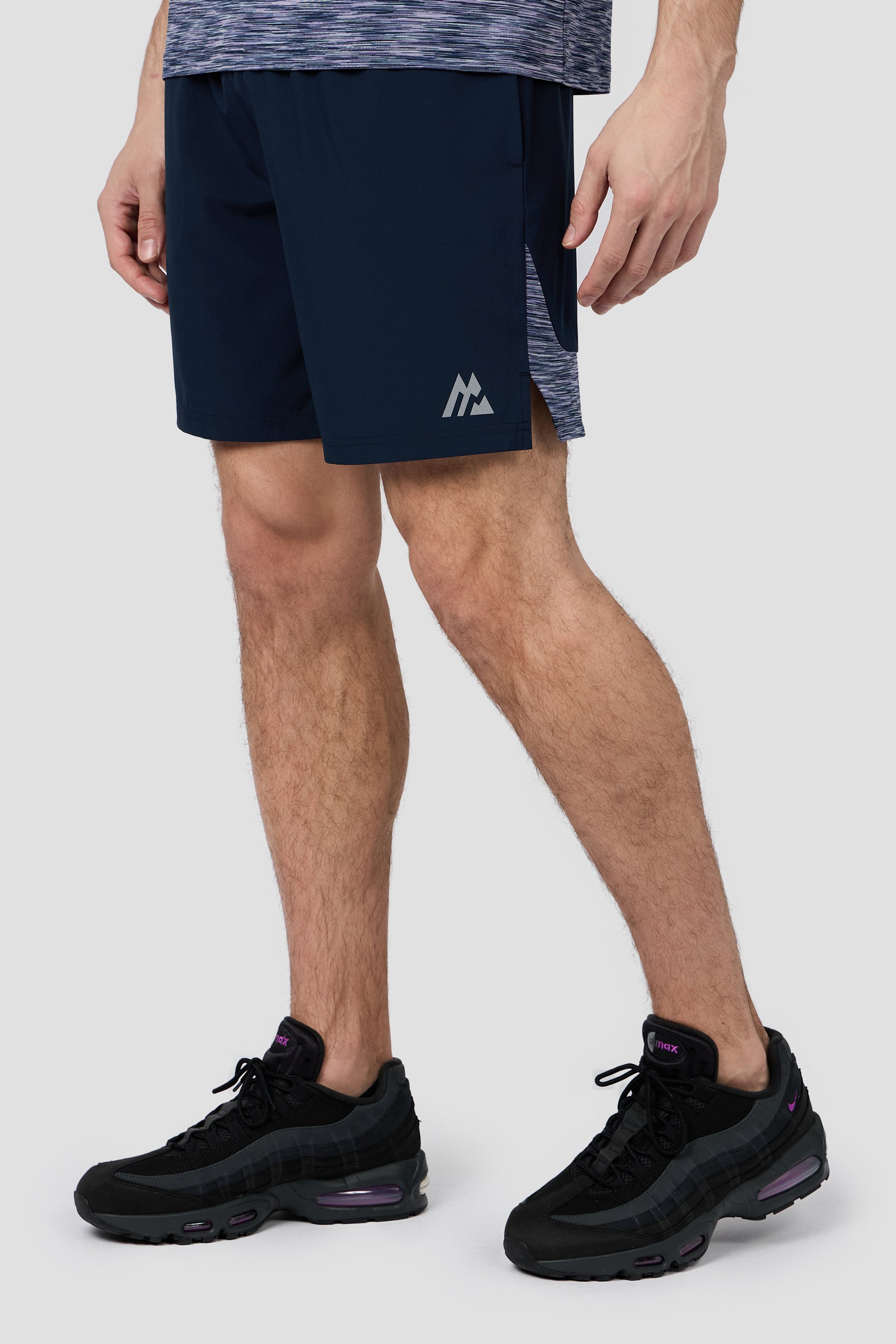 Trail Panel Short - Navy/Purple Multi