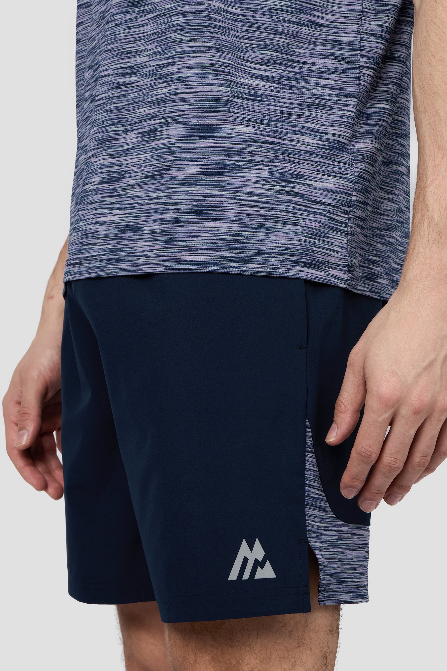 Trail Panel Short - Navy/Purple Multi