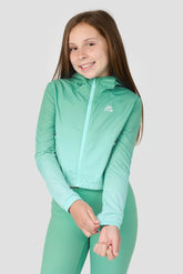 Girls Glow Windbreaker - Mineral Green/Arctic Blue