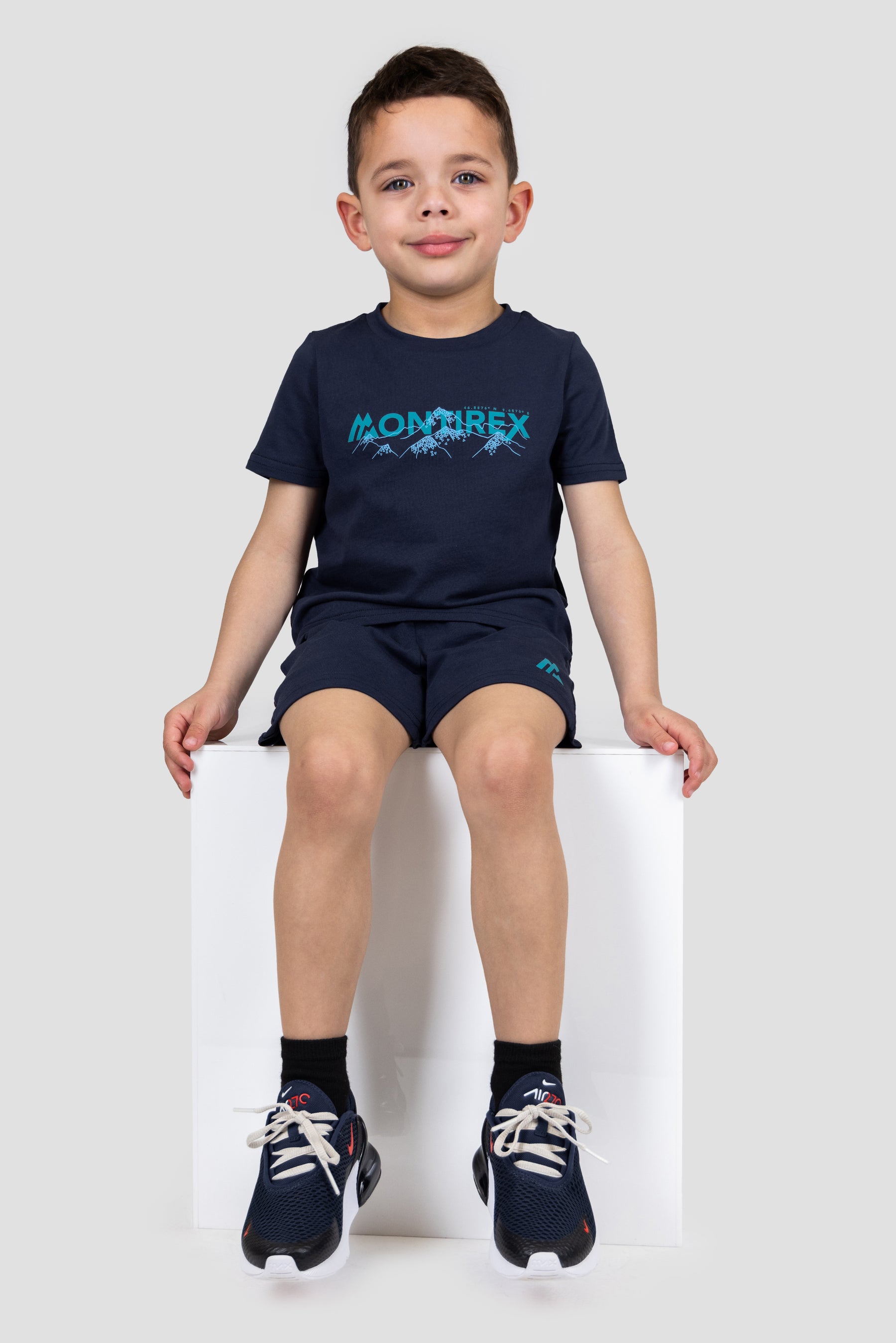 Infant Boys Summit T-Shirt/Short Set - Midnight Blue