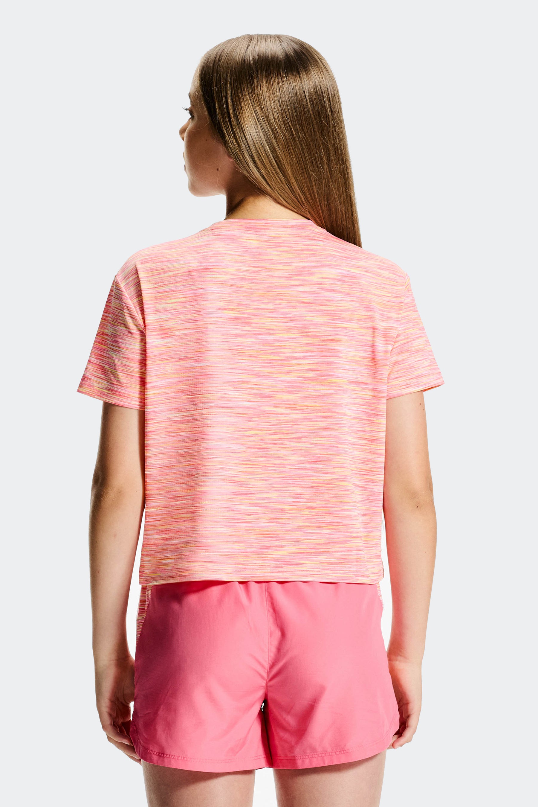 Girls Trail Box T-Shirt - Pink/White/Yellow