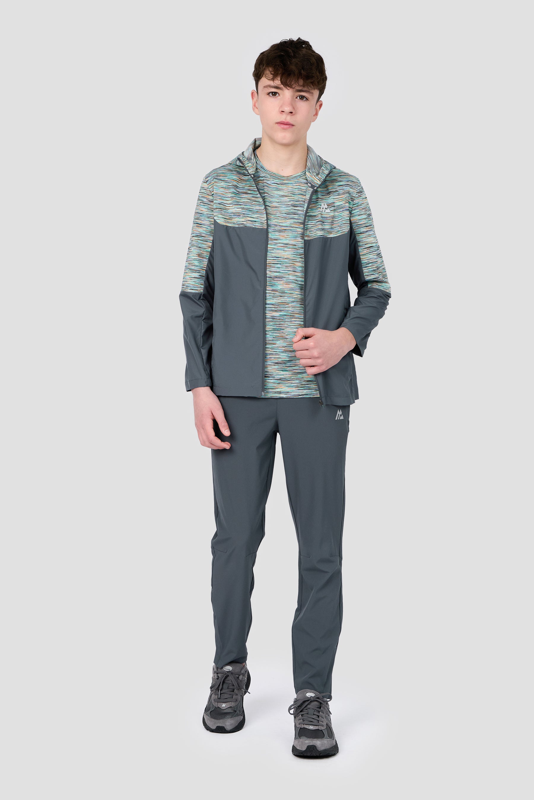 Boys Trail 2.0 Windbreaker - Grey/Pastel Multi/Black