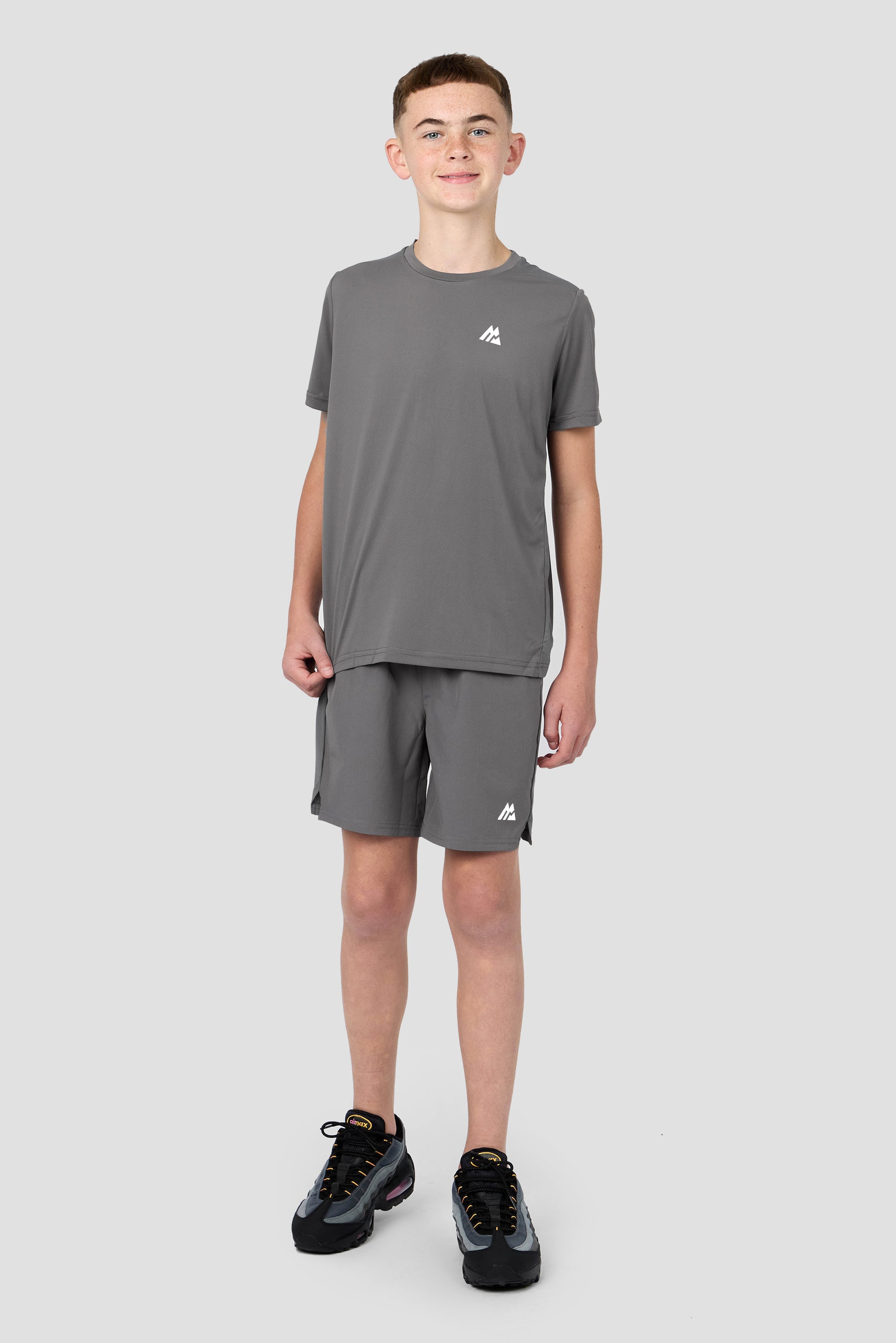 Boys Delta T-Shirt - Cement Grey