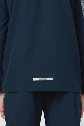 Boys Trail Windbreaker - Navy/Blue/Grey