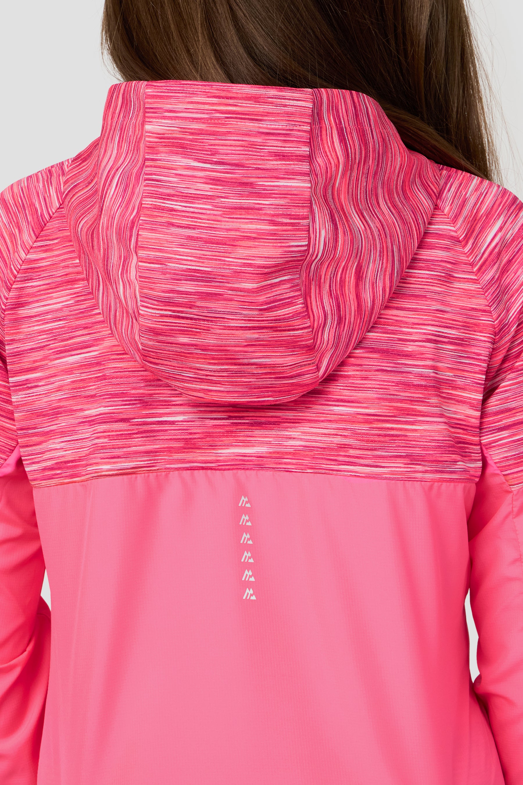 Girls Trail Windbreaker - Fuchsia/White