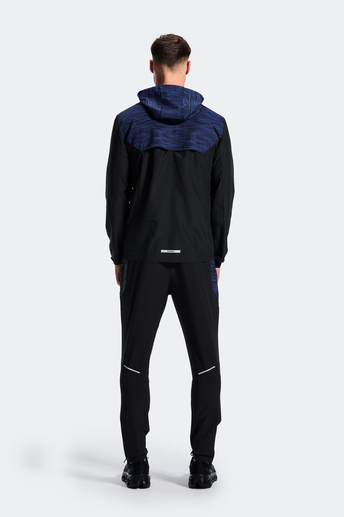 Trail Panel Running Pant - Black/Navy/Blue