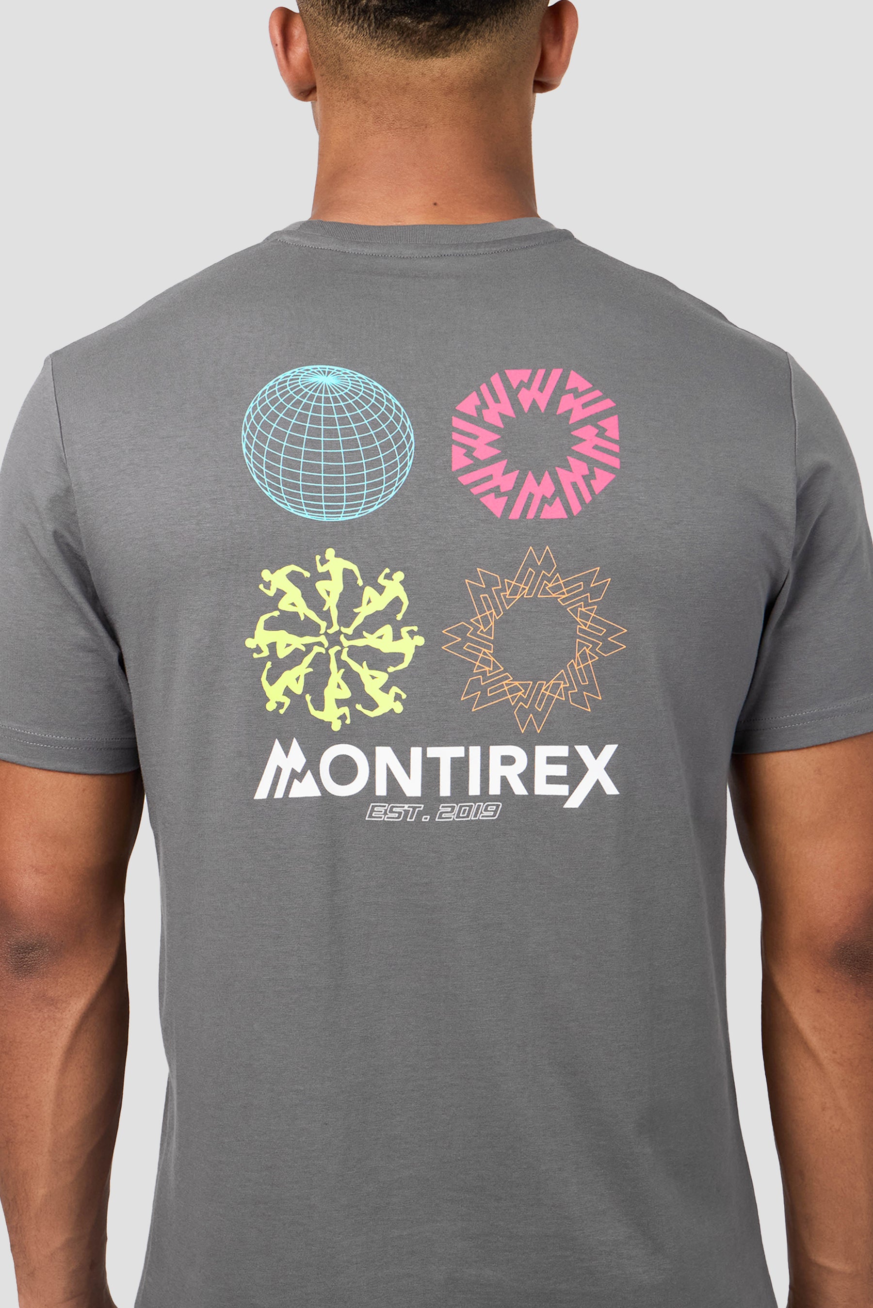 Spheric Graphic T-Shirt - Cement Grey