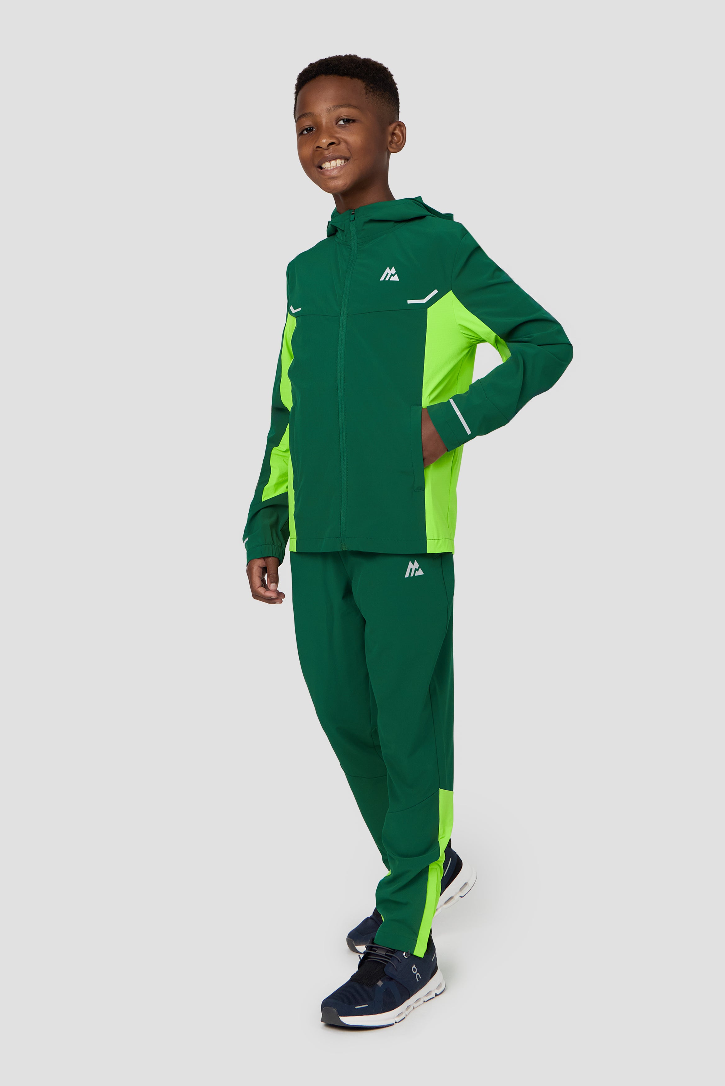Boys Vortex Pant Sherwood/Neon Green | Montirex Sportswear