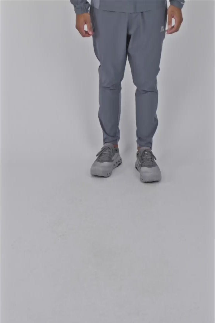 Trail Panel Running Pant - Grey/Green/White