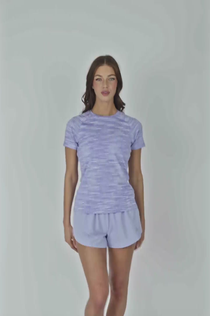 Women's Trail T-Shirt - Lilac Multi/White