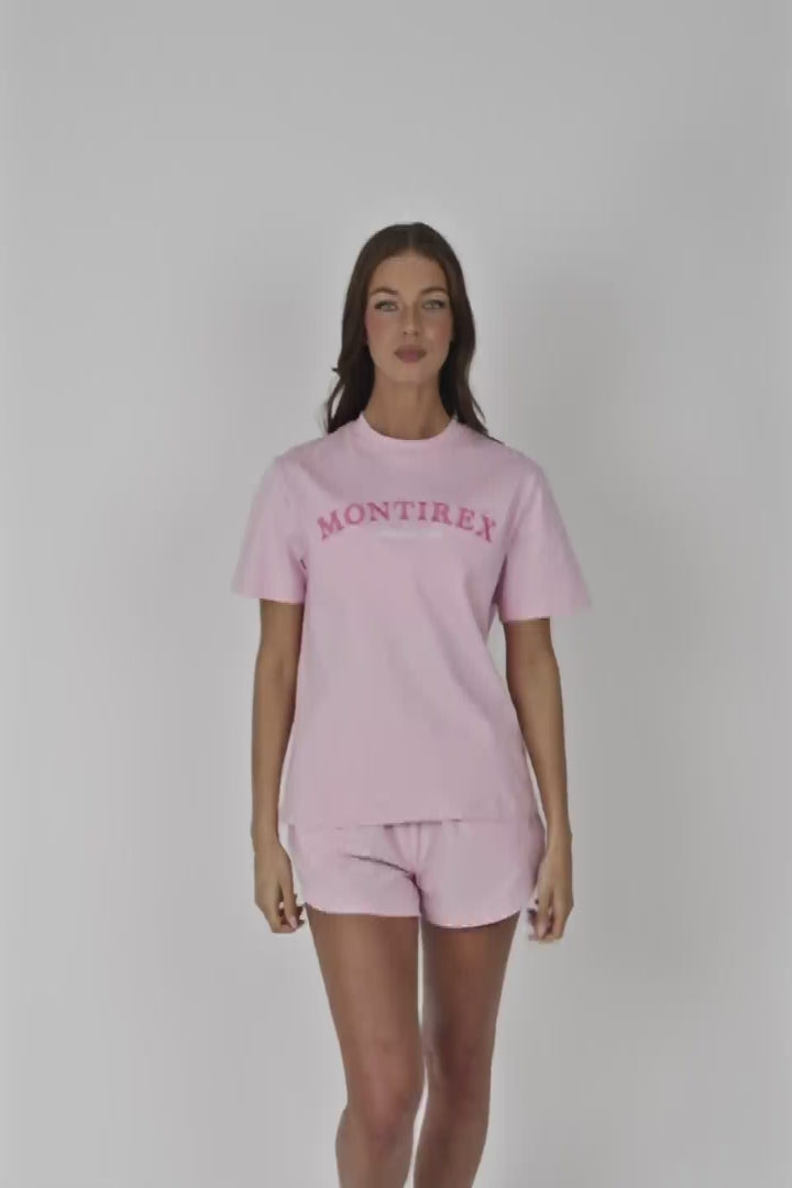 Athleisure Club T-Shirt - Light Pink