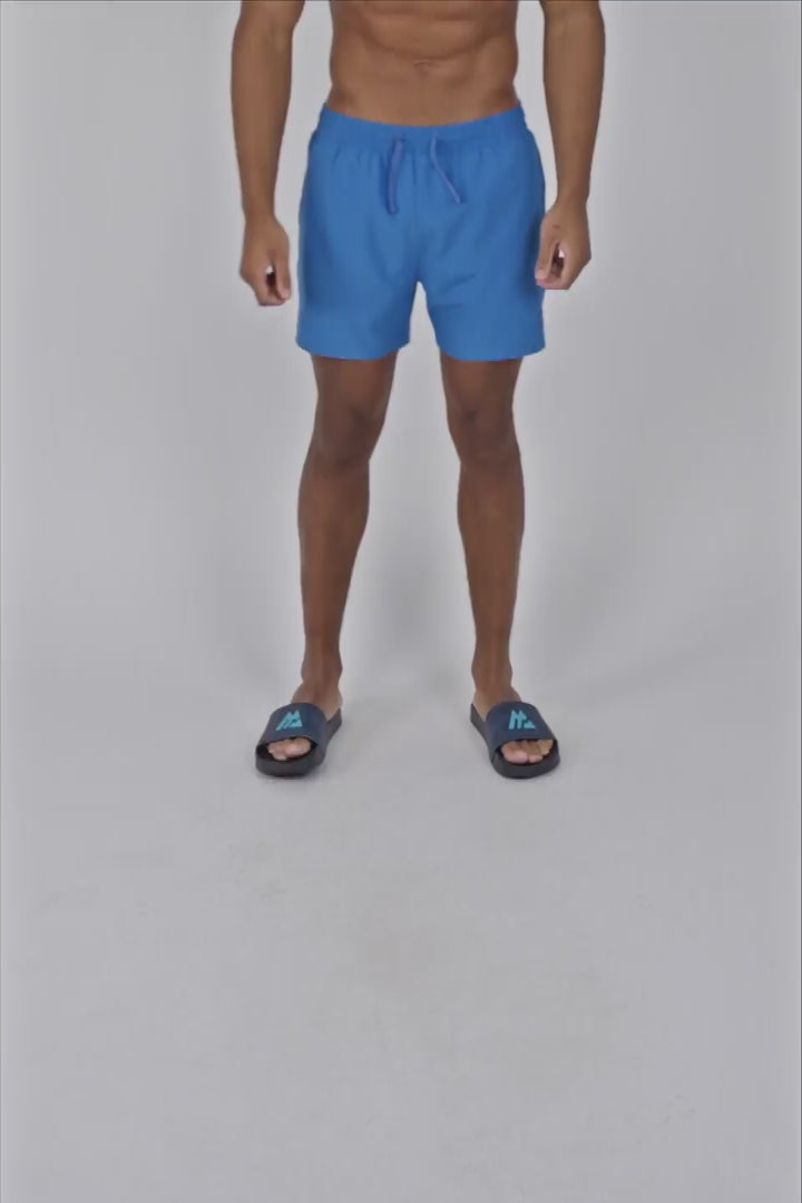 Monogram Swim Short - Celestial Blue