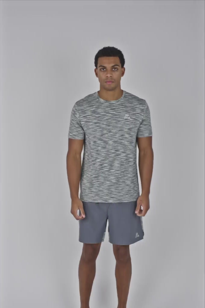 Trail T-Shirt - Grey/Green/White