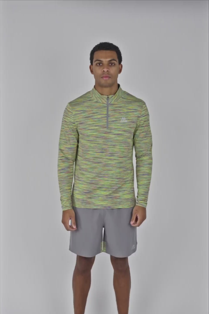 Trail 1/4 Zip - Orange/Yellow/Lilac